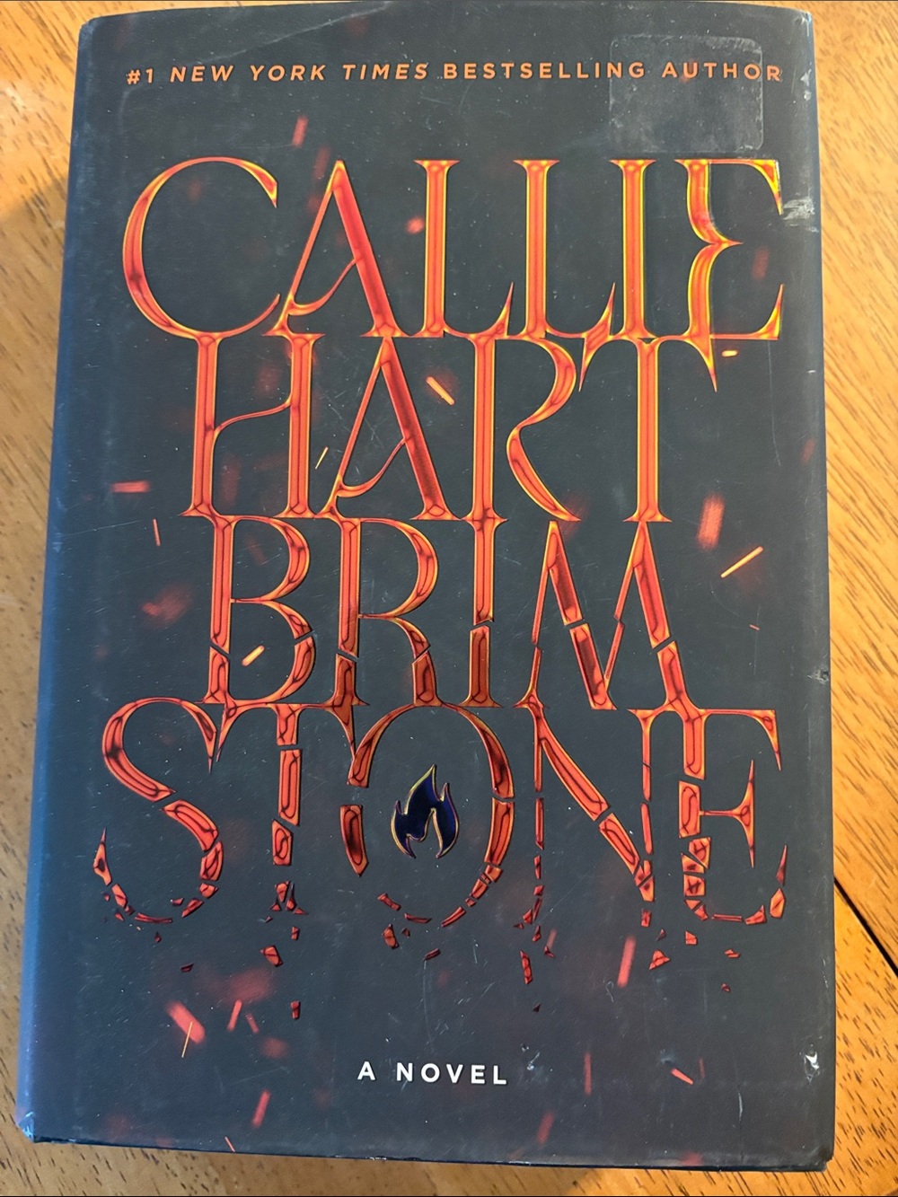 Callie Hart Brimstone Hardcover Novel - Black with Red Lettering